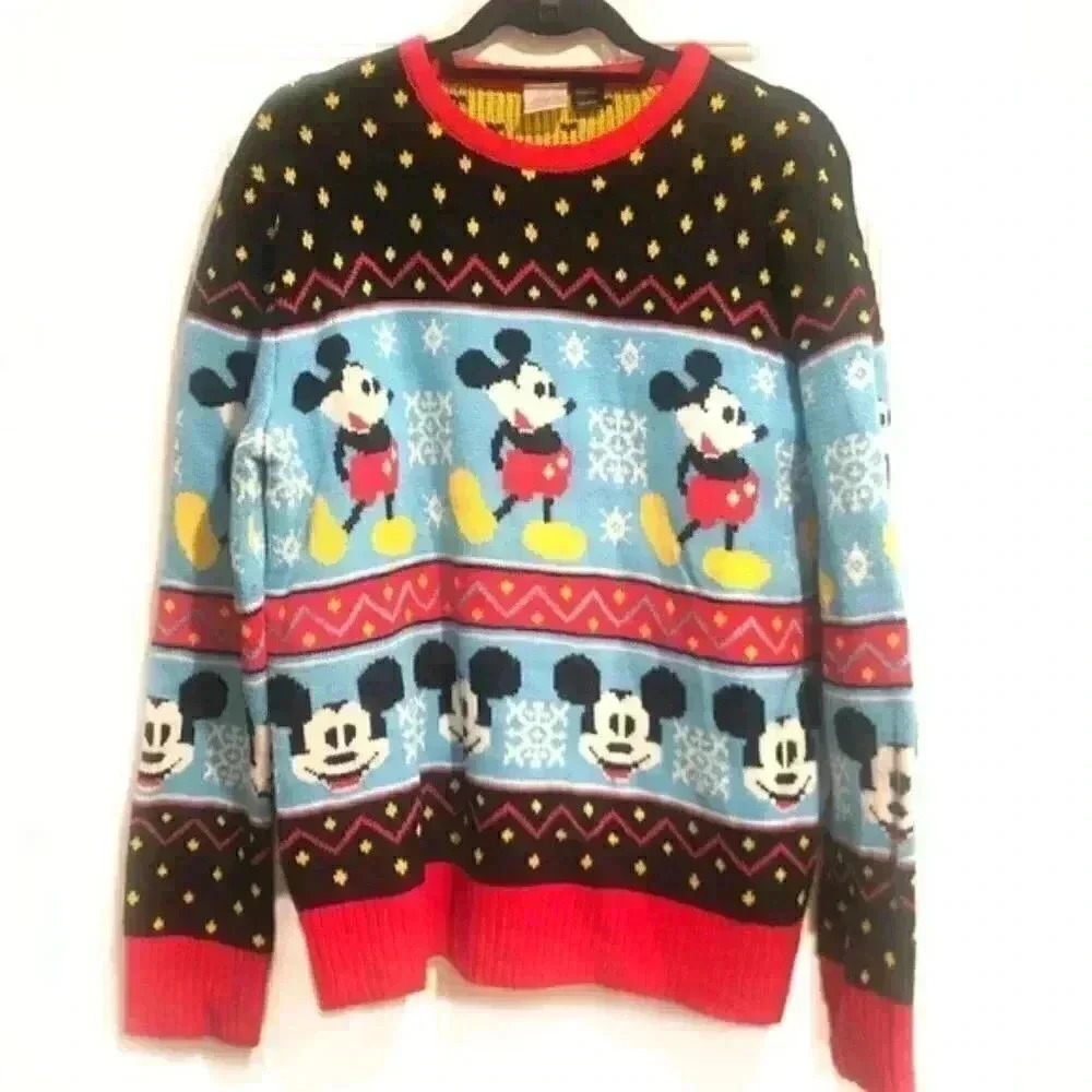 Disney Mickey Ugly Christmas Sweater Fair Isle